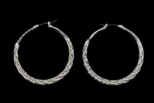 Silver Rope of Truth Earrings