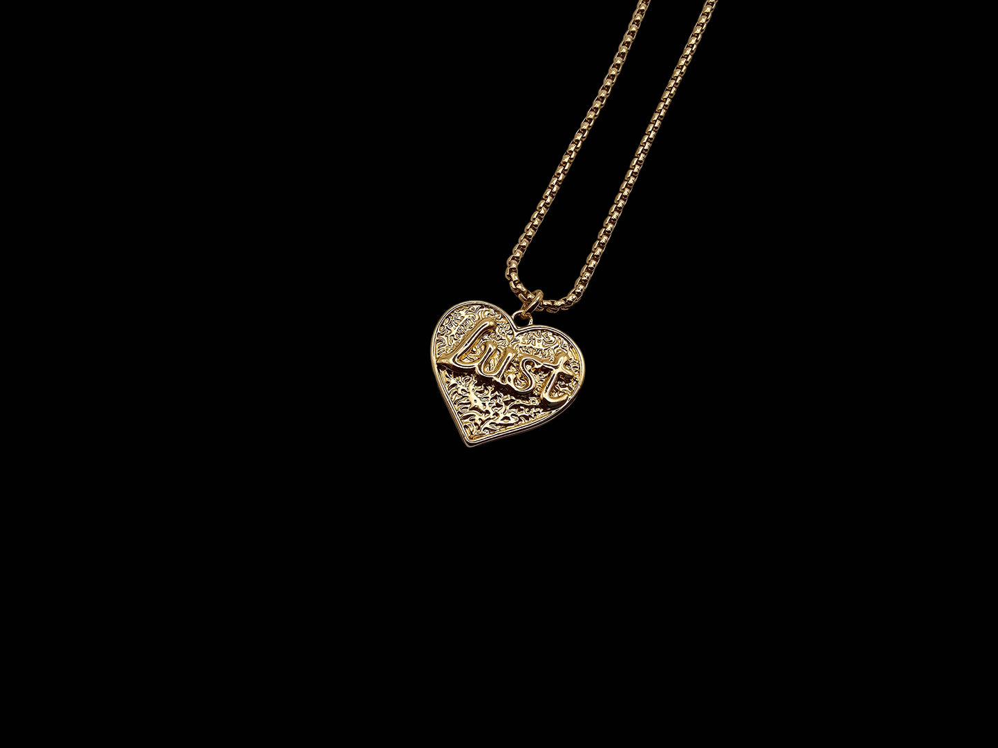 Love or Lust Gold Plated Pendant